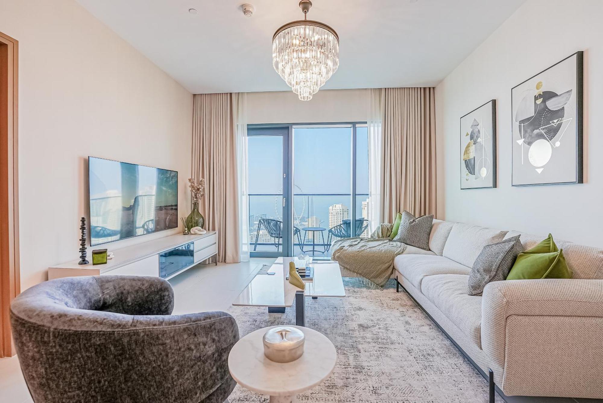 Modern 2Br High Floor Haven In Vida Dubai Marina Daire Dış mekan fotoğraf